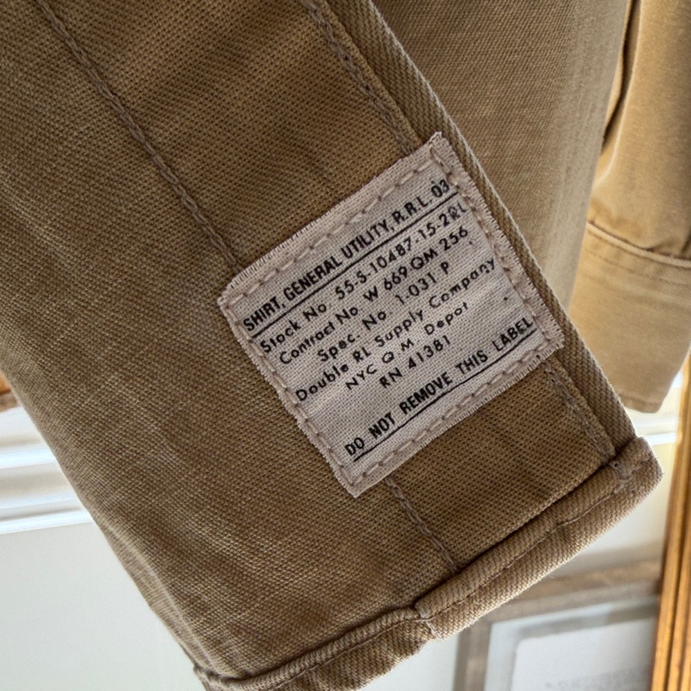 Ralph Lauren Double RL Tan Shirt - Picture 4 of 6